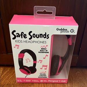 Kids Headphones - Pink and Black